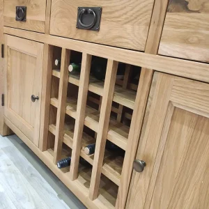 Komoda na víno z dubového dreva