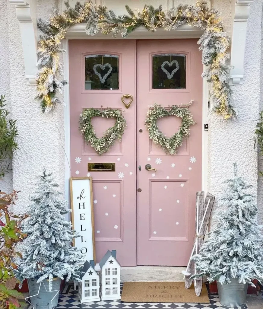 Renovácia dverí exteriérovou kriedovou farbou Frenchic Dusky Blush