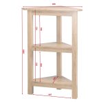 rozmery rohového policového regála