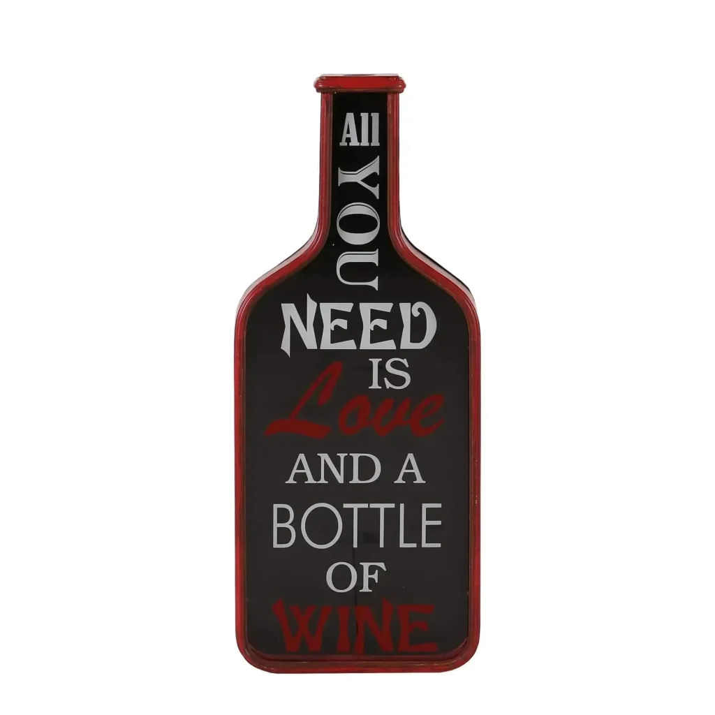 Dekorácia na stenu v tvare vínovej fľaši - Dubu.sk - verní kvalite