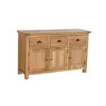 Komoda s 3 zásuvkami a dvierkami, 139x43x85 cm