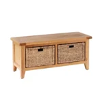 Lavica s košíkmi z ratanu 1100x500x500