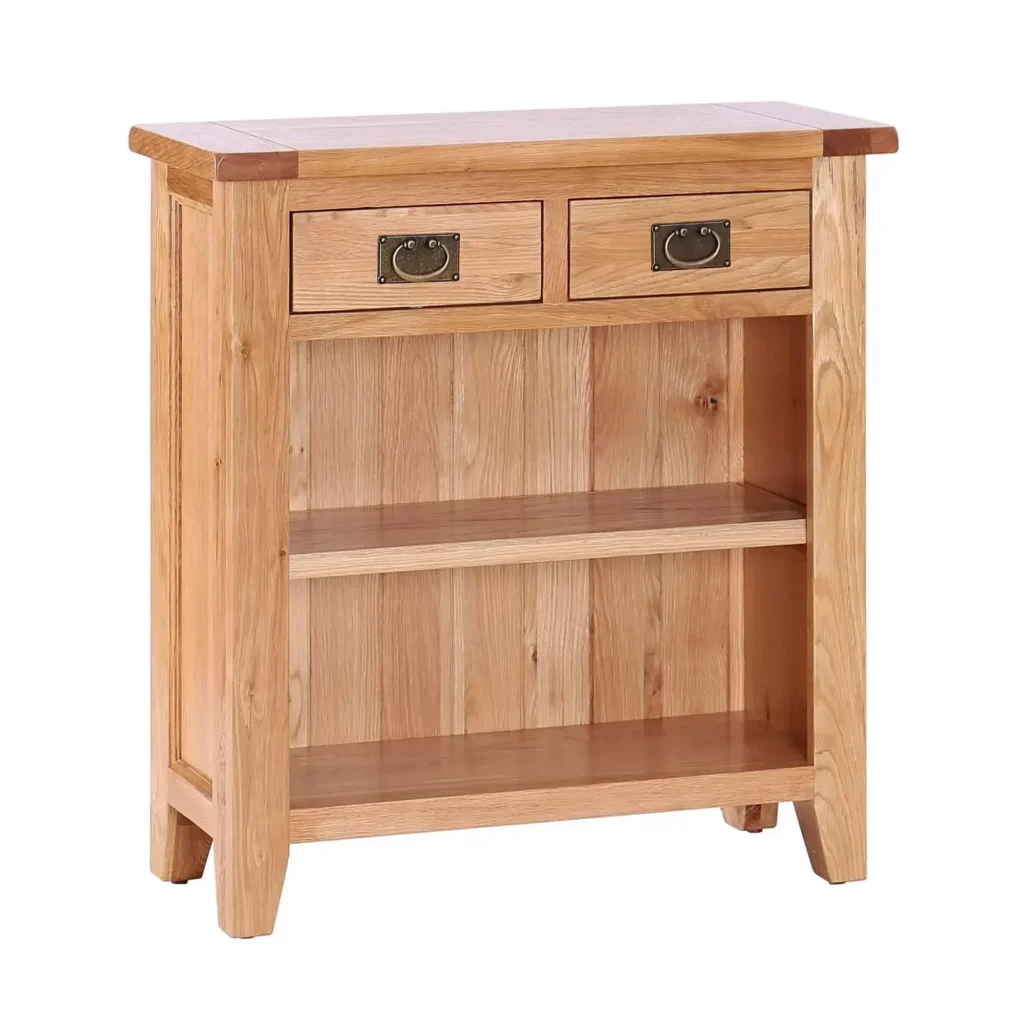 Knihovnička so zásuvkami a policami - Dubu.sk - nábytok z masívu