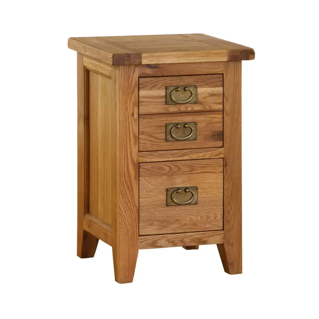 Drevený nočný stolík s 2 zásuvkami - Dubu.sk - nábytok z masívu