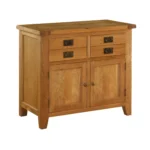 Komoda s 2 zásuvkami s dvojitým kovaním a 2 dvierkami 1000x550x900