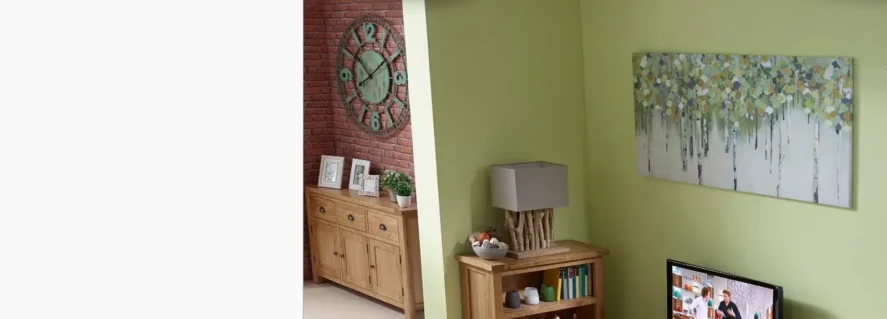 Ručne maľovaný obraz na plátno - kanvas ako doplnook k masívu - dubu.sk - doplnky k masívnemu nábytku