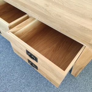 Zásuvka dubového konferenčného stolíka z masívu