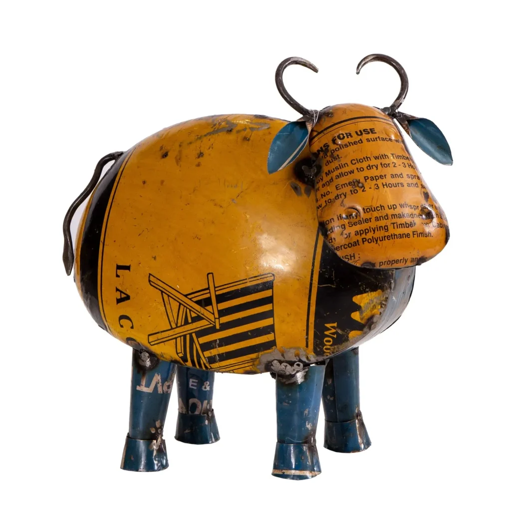 Kravička z kovu v štýle upcycle - Dubu.sk - verní kvalite