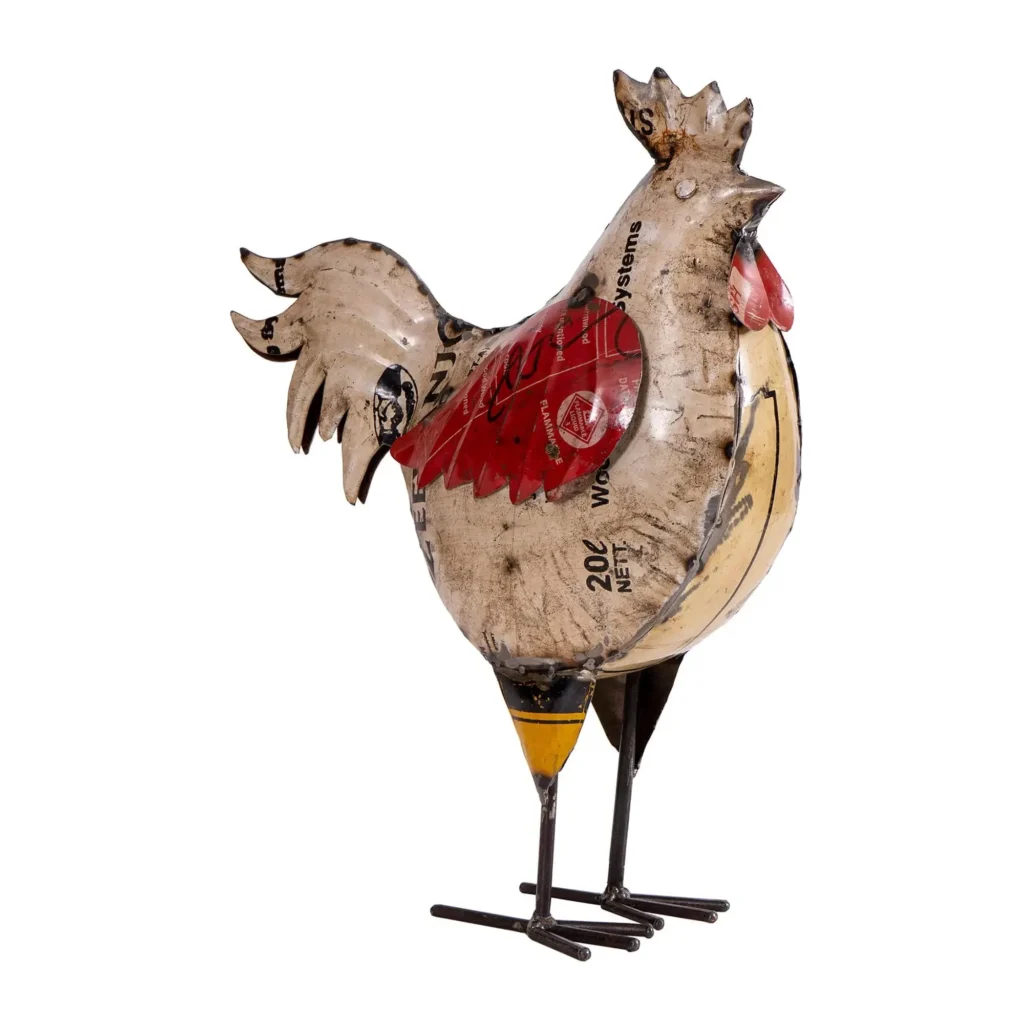 Kohút z kovu v štýle upcykle - Dubu.sk - verní kvalite