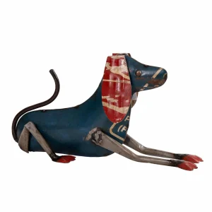 Ležiaci kovový pes v štýle upcycle - Dubu.sk - verní kvalite