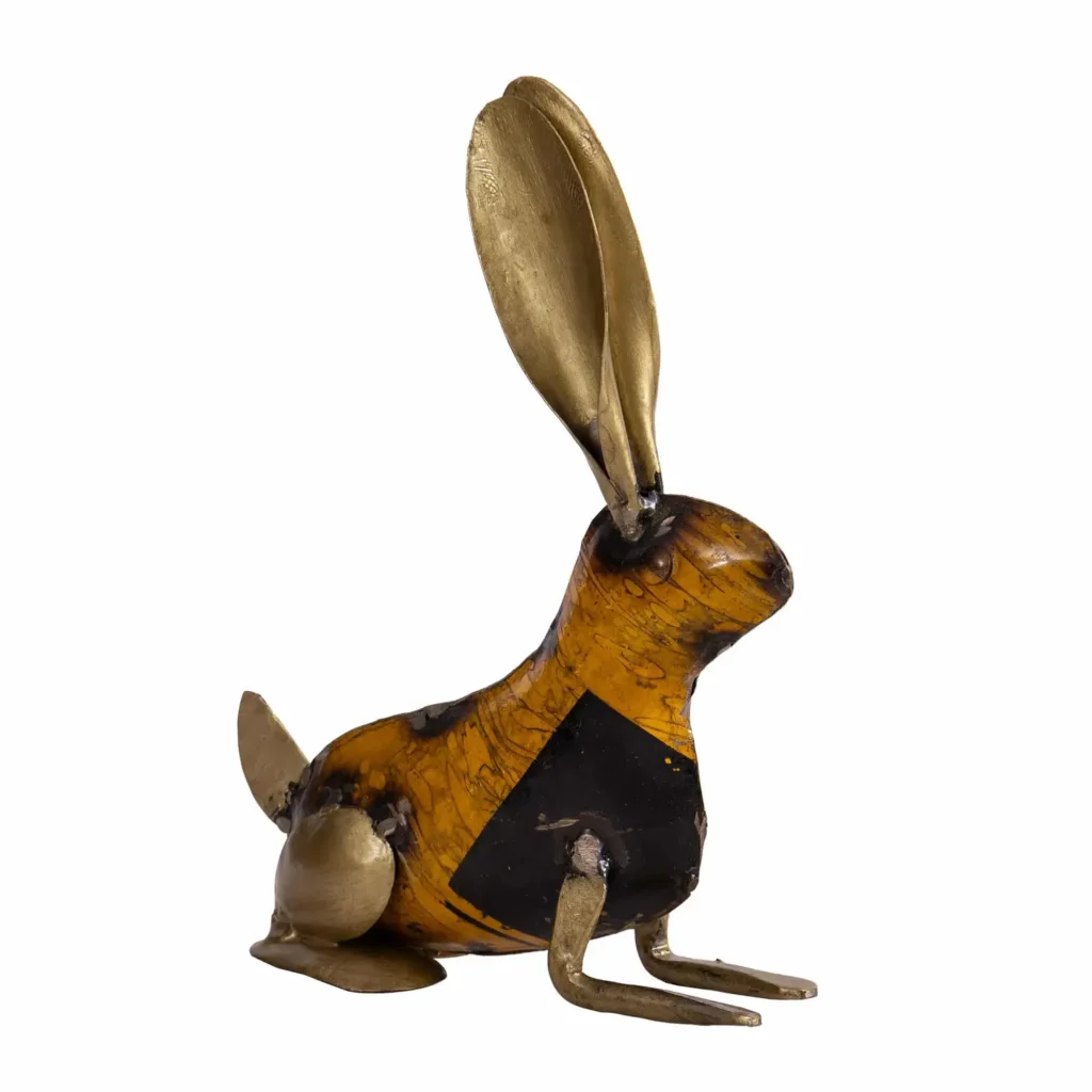 Upcycle zajac z kovu - Dubu.sk - verní kvalite