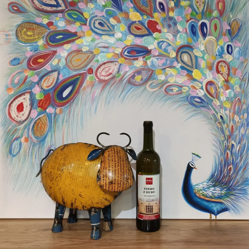 Kovová kravička v štýle upcycle MH5320