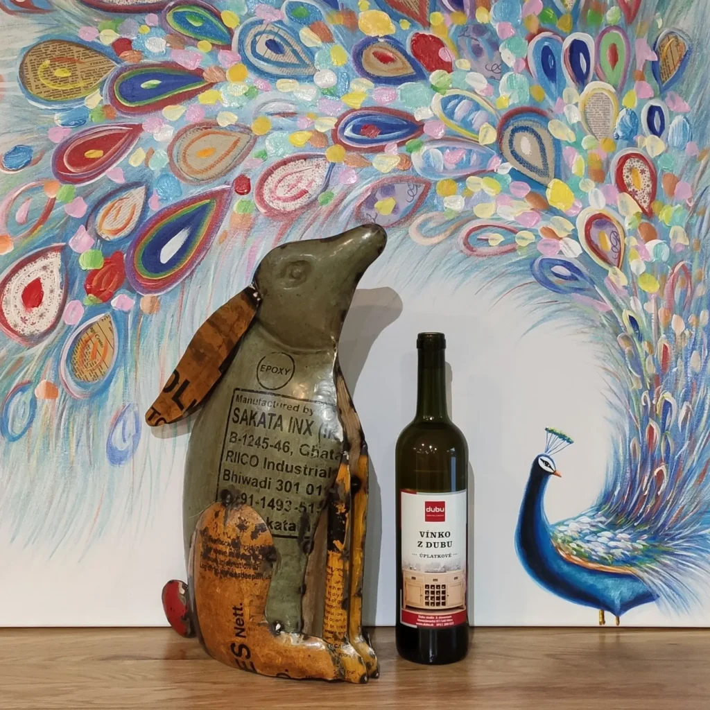 Sediaci zajac z kovu MH4979