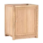 Spodná kuchynská skrinka s poličkou z dubového masívu, rozmery 60x60x86 cm