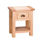 Nočný stolík so zásuvkou a poličkou, 50x35x61 cm