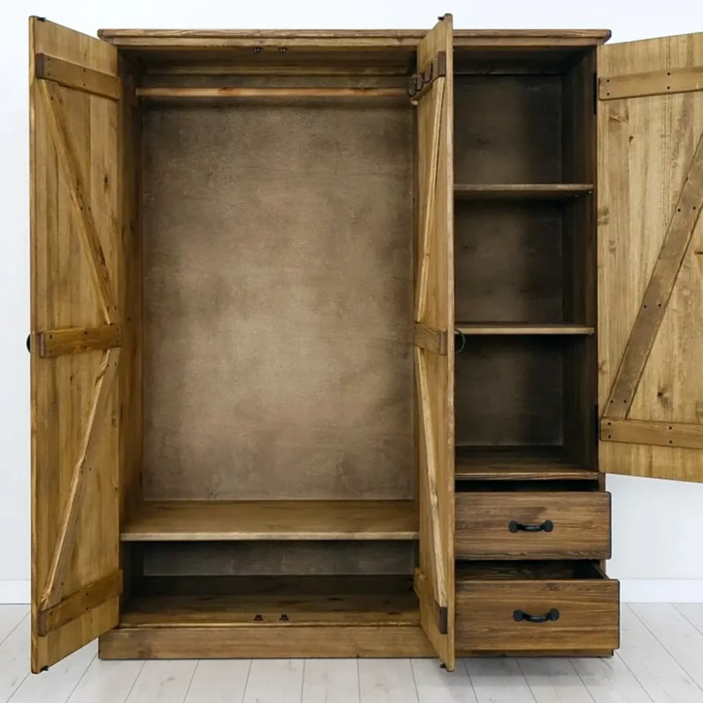 velka 3 dielna borovicova skriňa