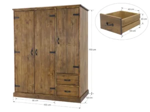velka rustikalna skrina na chalupu rozmery