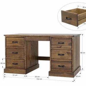 Veľký pracovný stôl do kancelárie rozmery