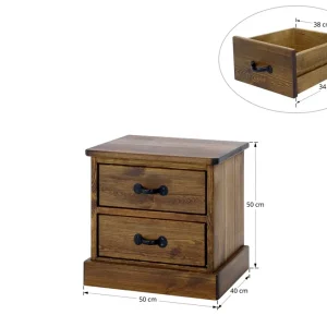 nocny stolik nizky, rozmery