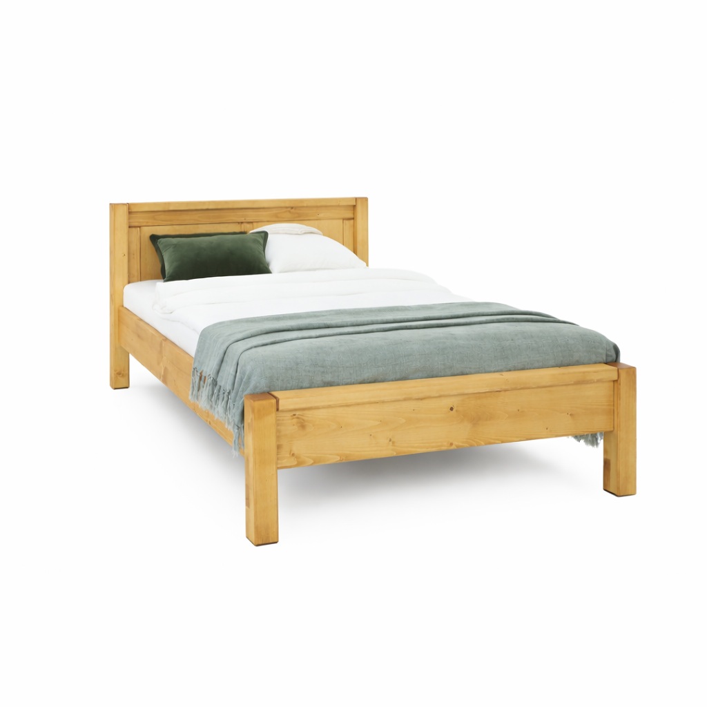 Jednolôžko drevená postel 90x200 z masivu borovica