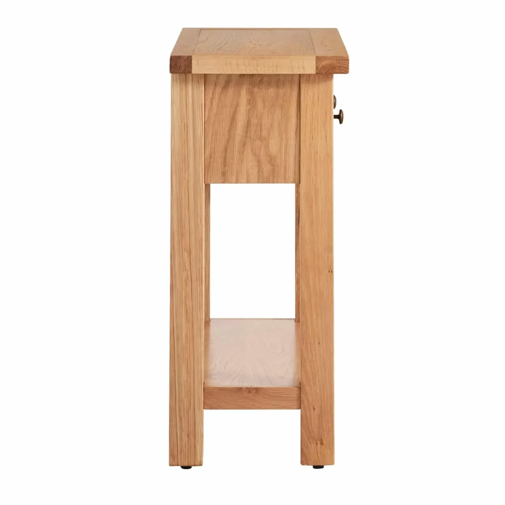 Konzolový stolík z profilu