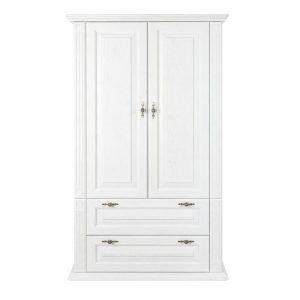 Biela skrina do spalne so zasuvkami