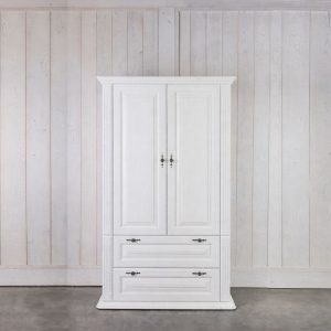 vysoke satnikove skrine - biele provence