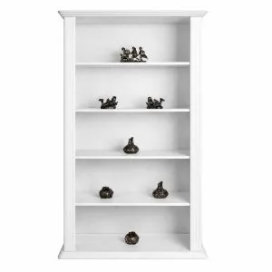 kniznica biela z masivu v style provence