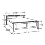 klasicka postel SP8 - rozmery 200x200