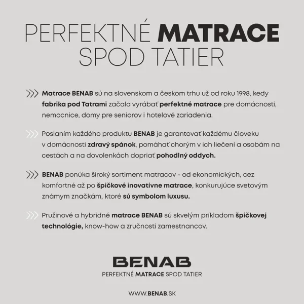 Matrace spod Tatier Benab