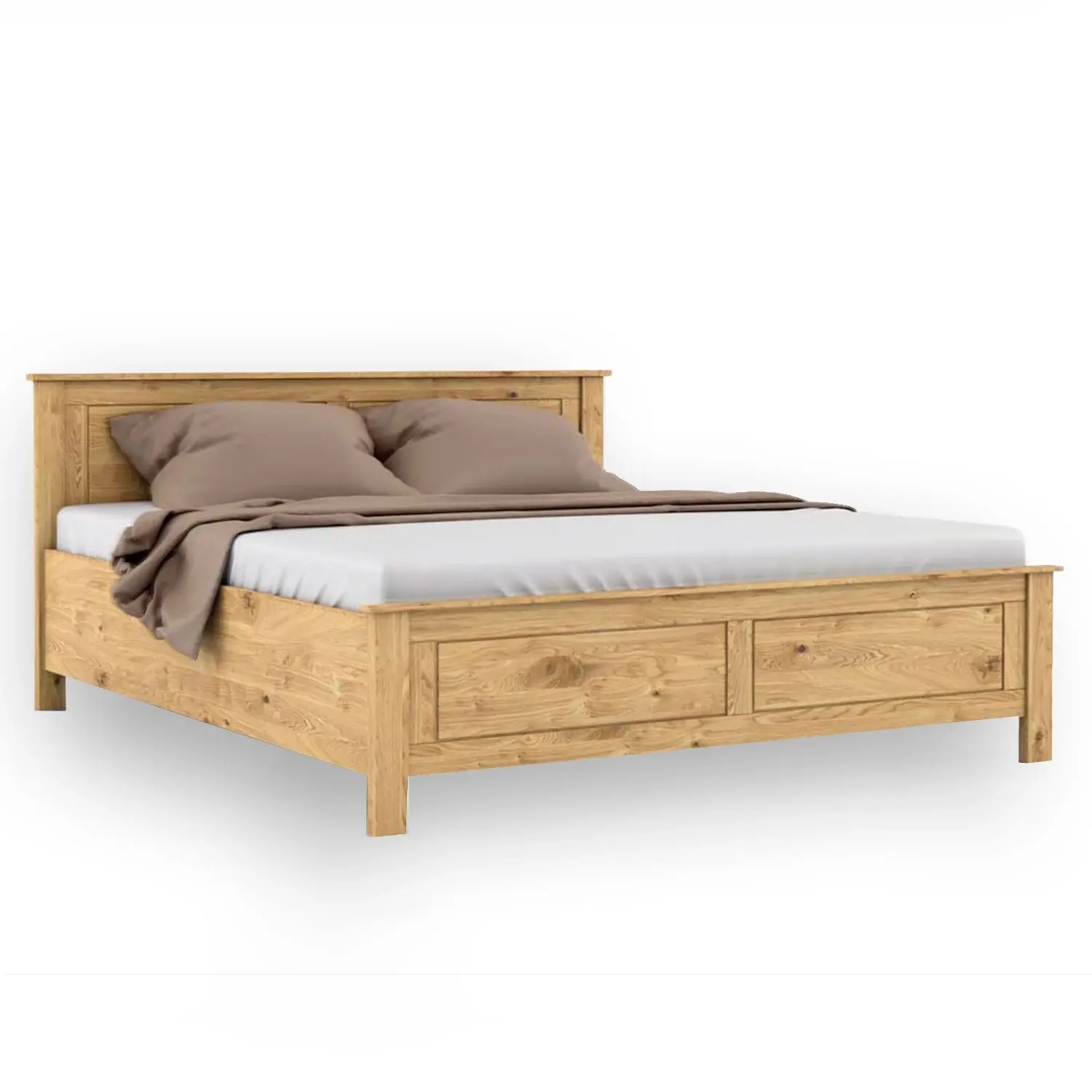 Klasická drevená manželská posteľ z masívu SP8