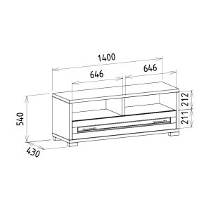rozmery úzkej tv skrinky