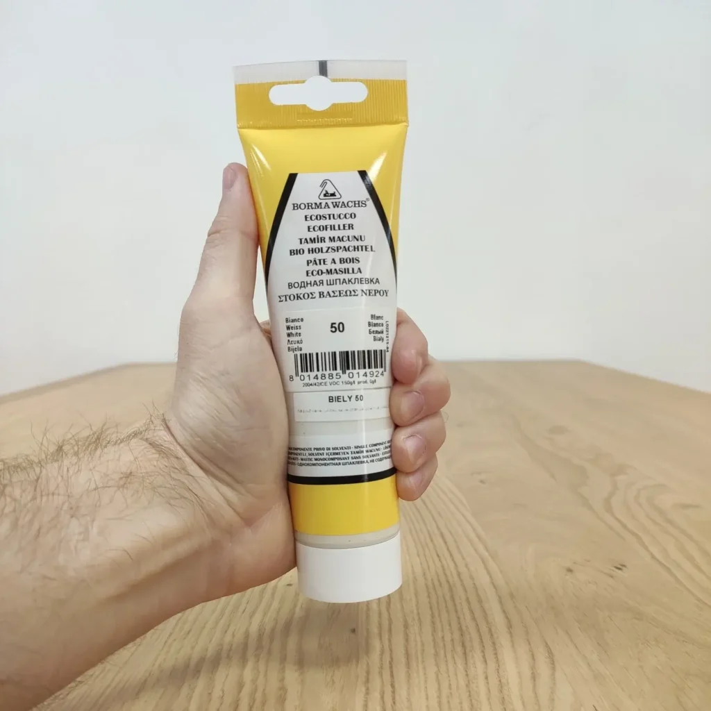 Tmel v tube s bielym pigmentom Ecostucco Borma Wachs