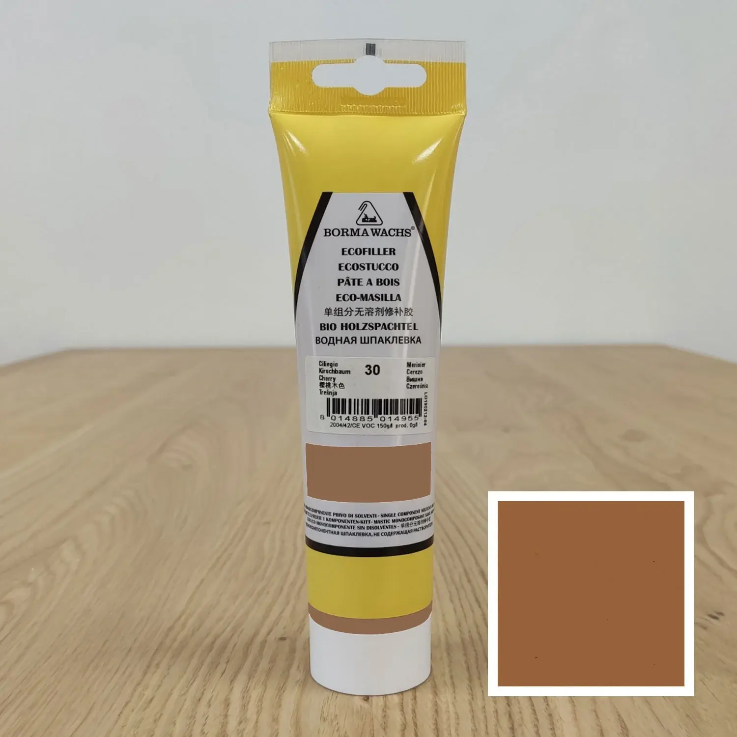 Ecofiller s čerešňovým pigmentom, tmel v tube od Borma Wachs Ecostucco