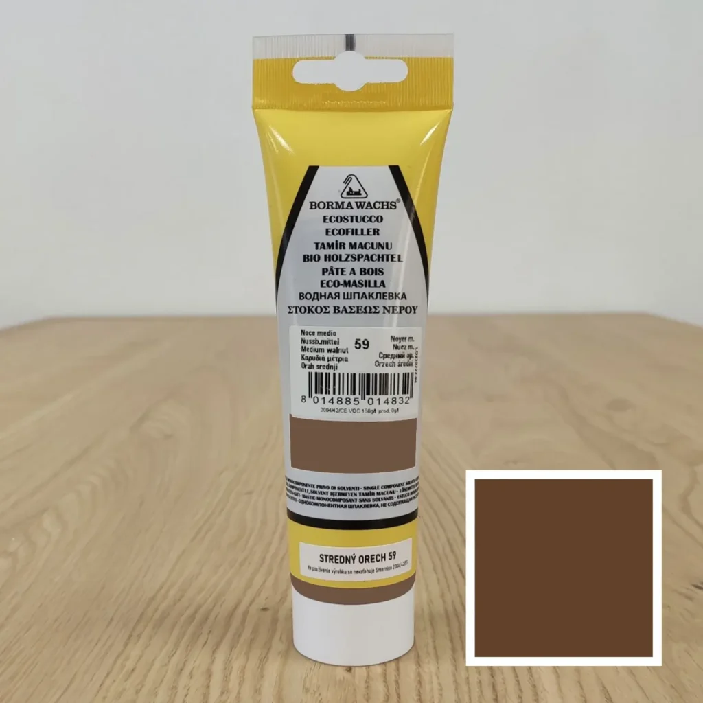 Ekologický tmel na báze vody s odtieňom stredný orech