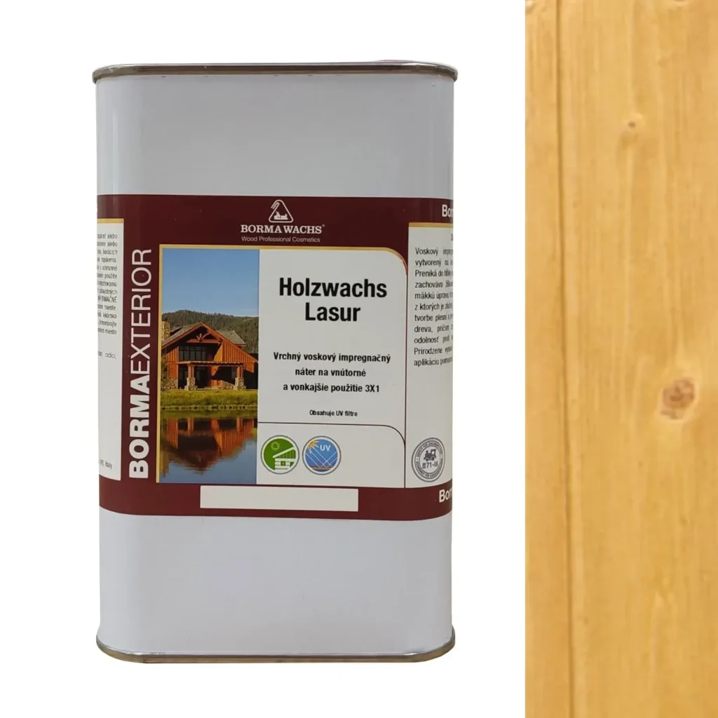 Impregnácia do exteriéru s voskami a pigmentom svetlého dubu Borma Wachs Holzwachs Lasur