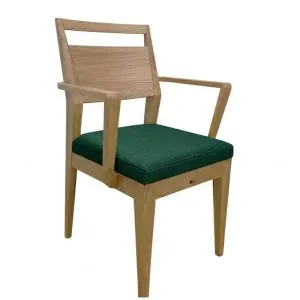 Jedálenská stolička s pod-rúčkami, dub s čalúnením Urban11