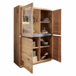 Drevený sekretár so 4 dvierkami