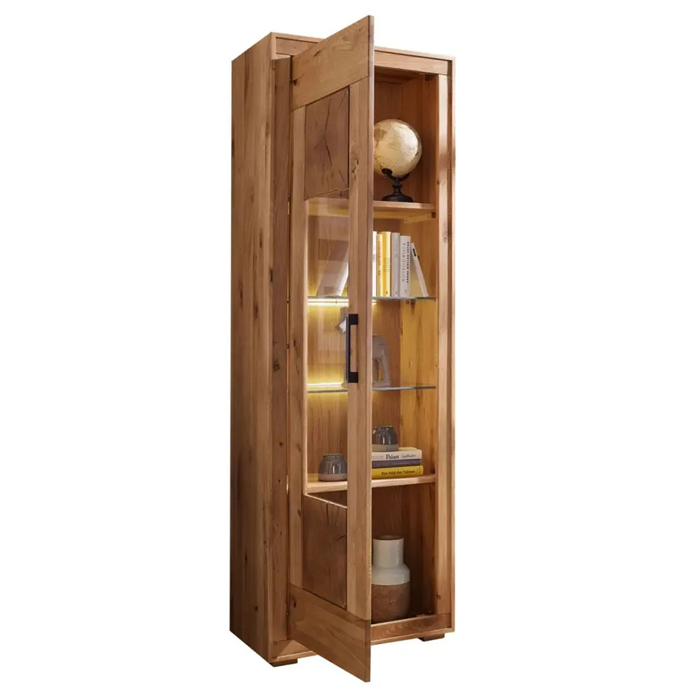 Vitrína drevo s otváraním vľavo