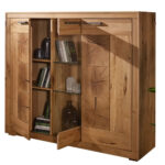 Masívny sekretár s 3 dvierkami