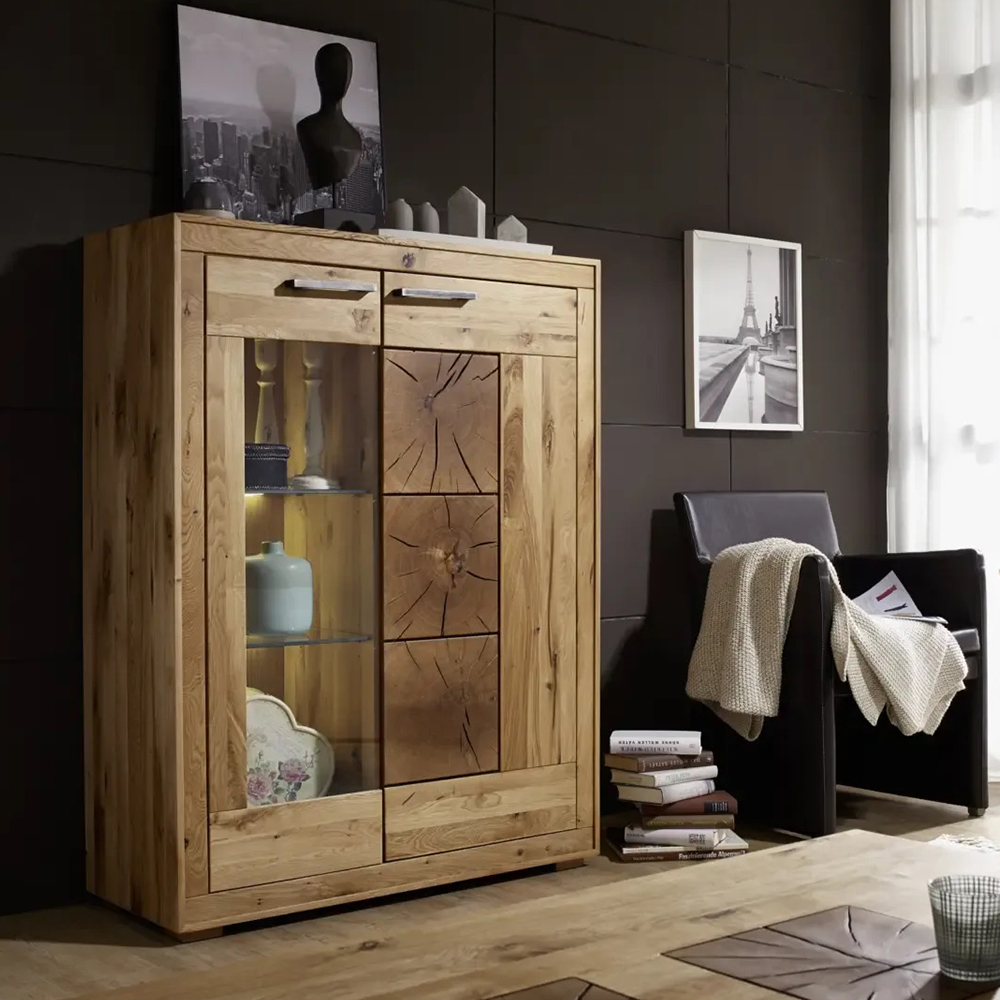 1033150711-emo-01 Sekretár s presklenými dvierkami na ľavej strane