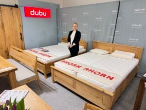 Agrokomplex výstava nábytku 2025 postele z masivu