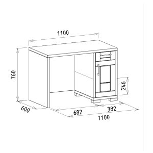 rozmery pracovného stola