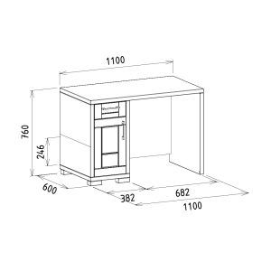 písací stôl rozmery
