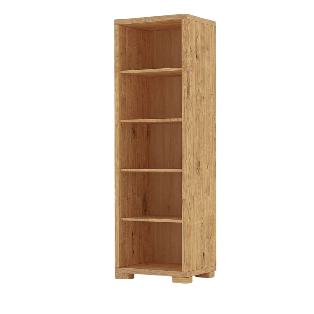 masívna dubová knižnica do obývačky