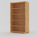 drevená knižnica masív