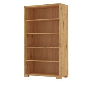 široká knižnica do obývačky