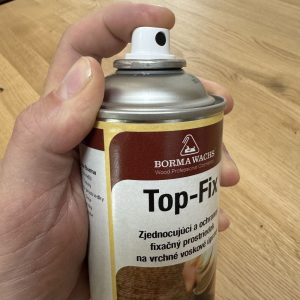 ochranný prostriedok na voskové povrchy Top Fix v spreji