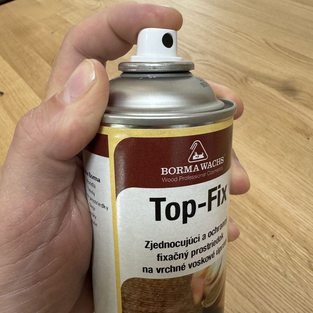 ochranný prostriedok na voskové povrchy Top Fix v spreji