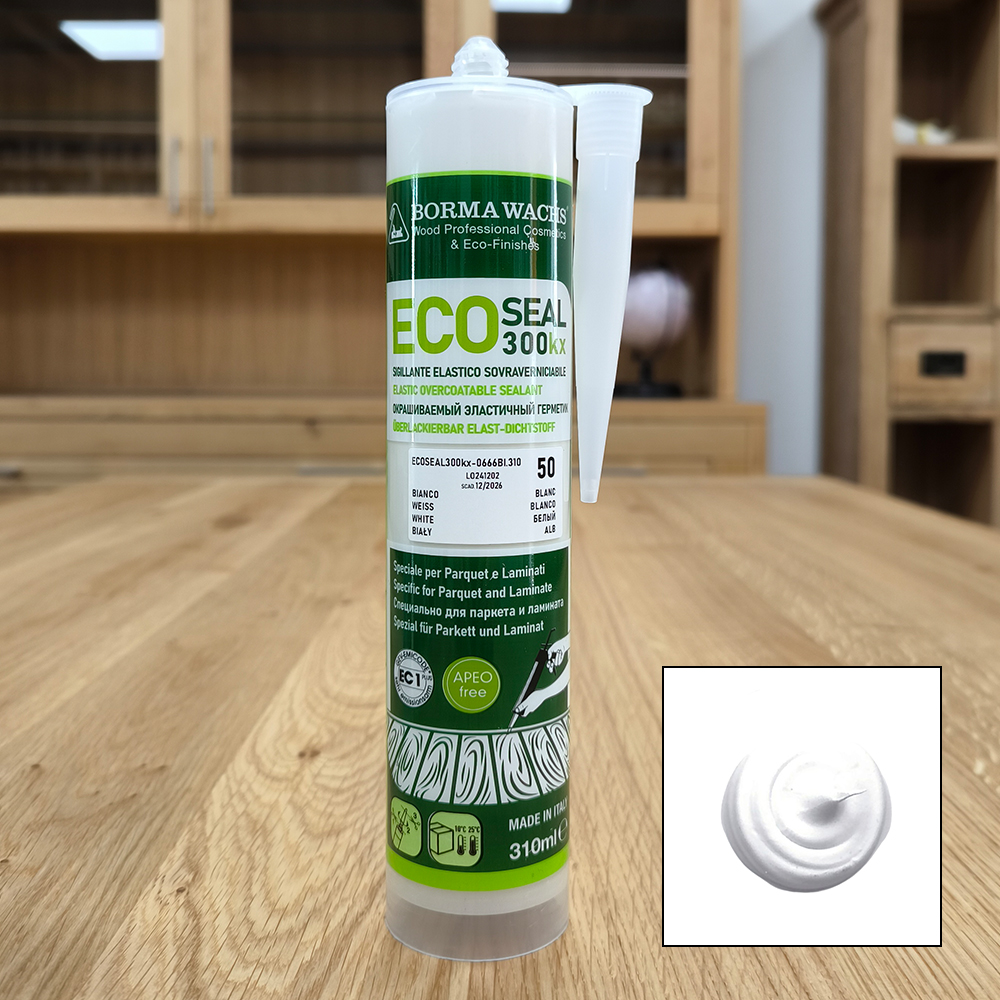 Biely akrylový tmel na podlahy a parkety